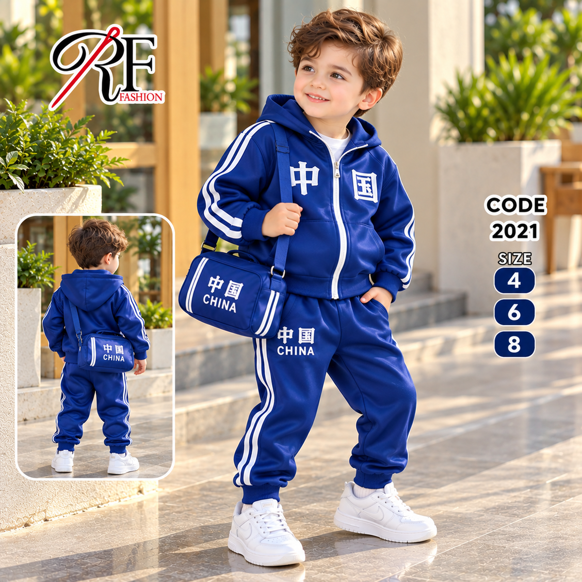 Boys' Set with Bag شنطه 2021